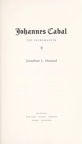 Johannes Cabal the necromancer