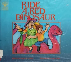 Ride a red dinosaur