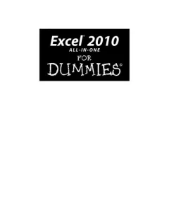 Excel 2010 all-in-one for dummies
