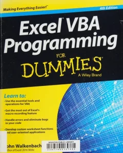 Excel VBA programming for dummies