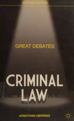 Great debates in criminal law