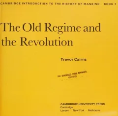 The old regime and the revolution