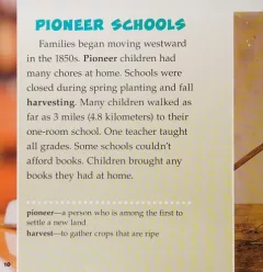School long ago and today