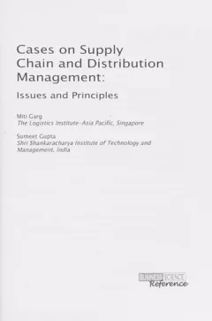 Cases on supply chain and distribution management