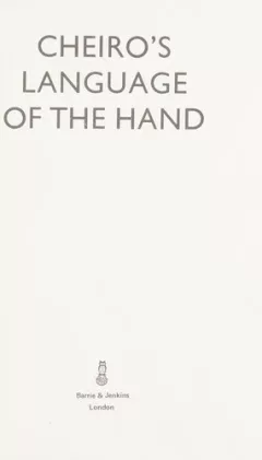 Cheiro's language of the hand.