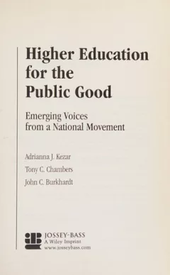 Higher education for the public good