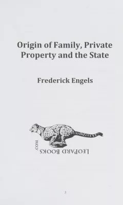 The origin of the family, private property, and the state
