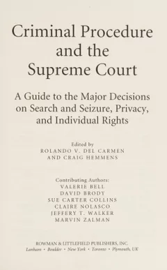 Criminal procedure and the Supreme Court