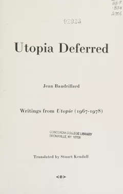 Utopia deferred
