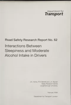 Interactions between sleepiness and moderate alcohol intake in drivers