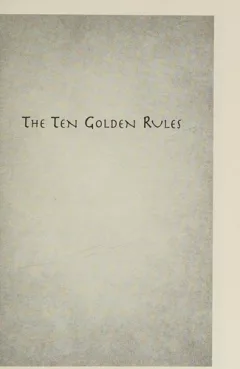 The ten golden rules