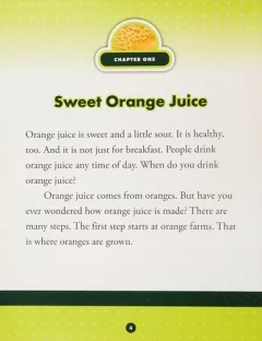 Orange juice before the store