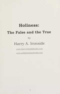 Holiness