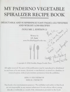My paderno vegetable spiralizer recipe book