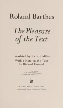 The pleasure of the text