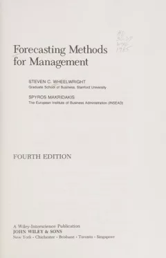 Forecasting methods for management