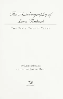 The autobiography of Leon Rubach