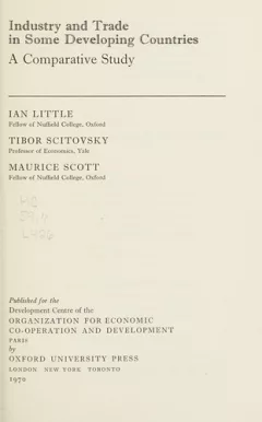 Industry and trade in some developing countries