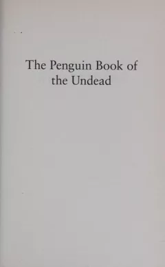The Penguin book of the undead