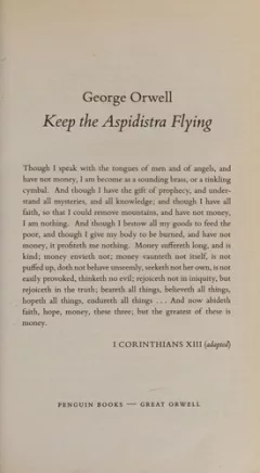 Keep the Aspidistra Flying