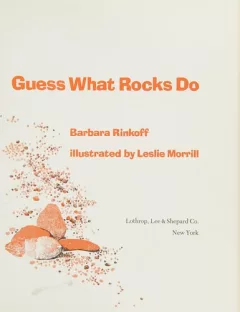 Guess what rocks do.