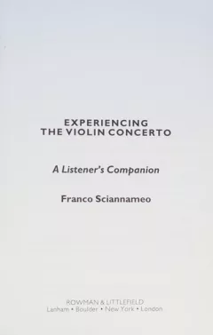 Experiencing the violin concerto