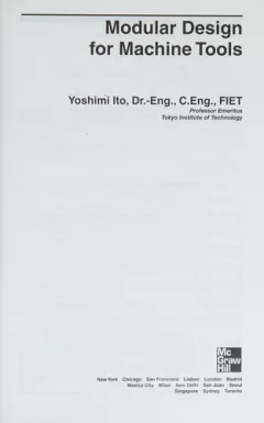 Modular design for machine tools