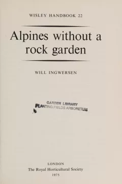 Alpines without a rock garden