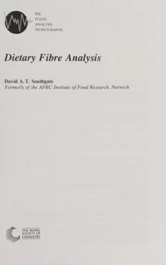 Dietary fibre analysis