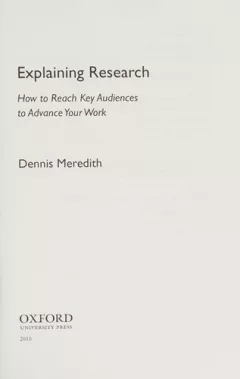 Explaining research