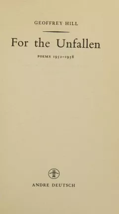 For the unfallen: poems 1952-1958.