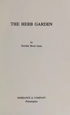 The herb garden.