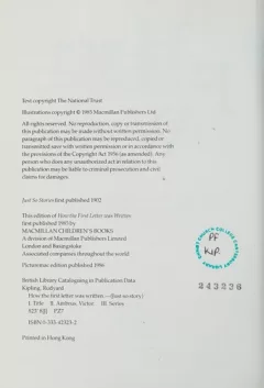 Howthe first letter was written