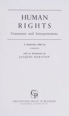 Human rights: comments and interpretations