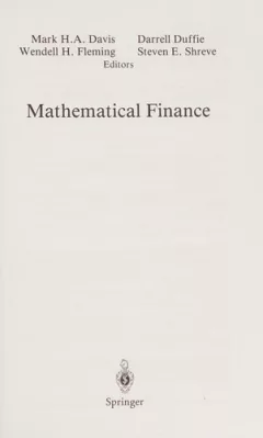 Mathematical finance