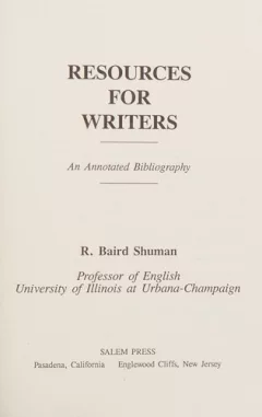 Resources for writers