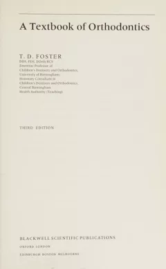 A textbook of orthodontics