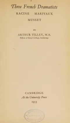 Three French Dramatists