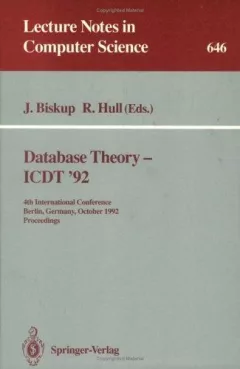 Database theory--ICDT '92
