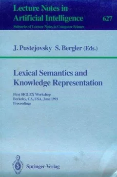 Lexical Semantics and Knowledge Representation