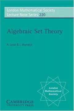 Algebraic set theory