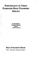 Performance of urban passenger road transport service