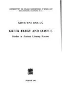 Greek elegy and iambus