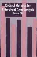 Ordinal methods for behavioral data analysis