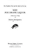 Why Poe drank liquor