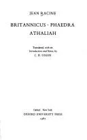 Britannicus ; Phaedra ; Athaliah
