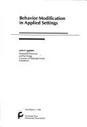 Behavior modification in applied settings