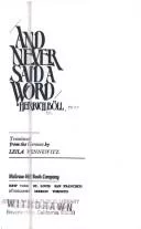 And never said a word