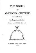 The Negro in American culture