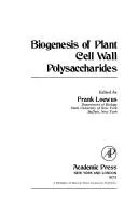 Biogenesis of plant cell wall polysaccharides.